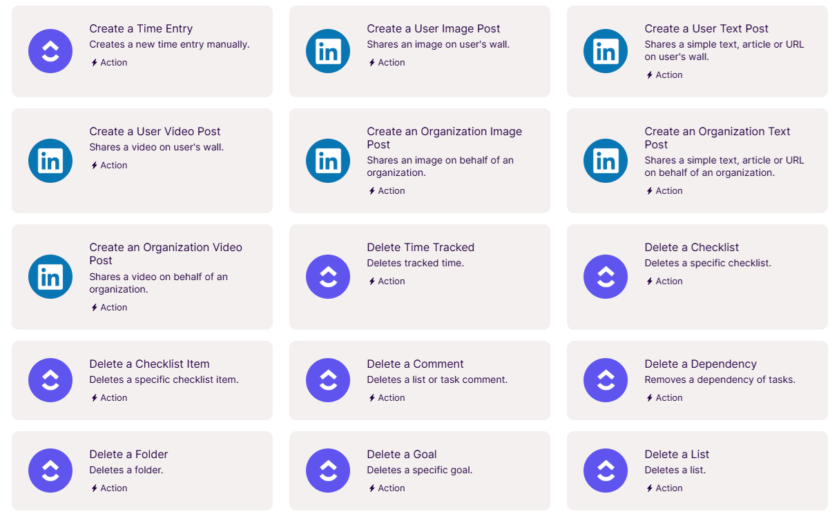 ClickUp LinkedIn Integration