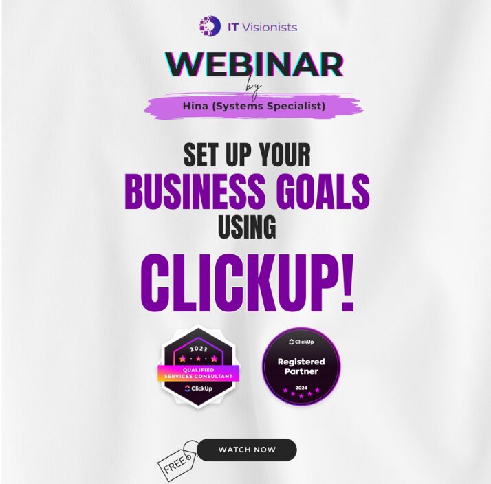 Clickup Webinar on Goals