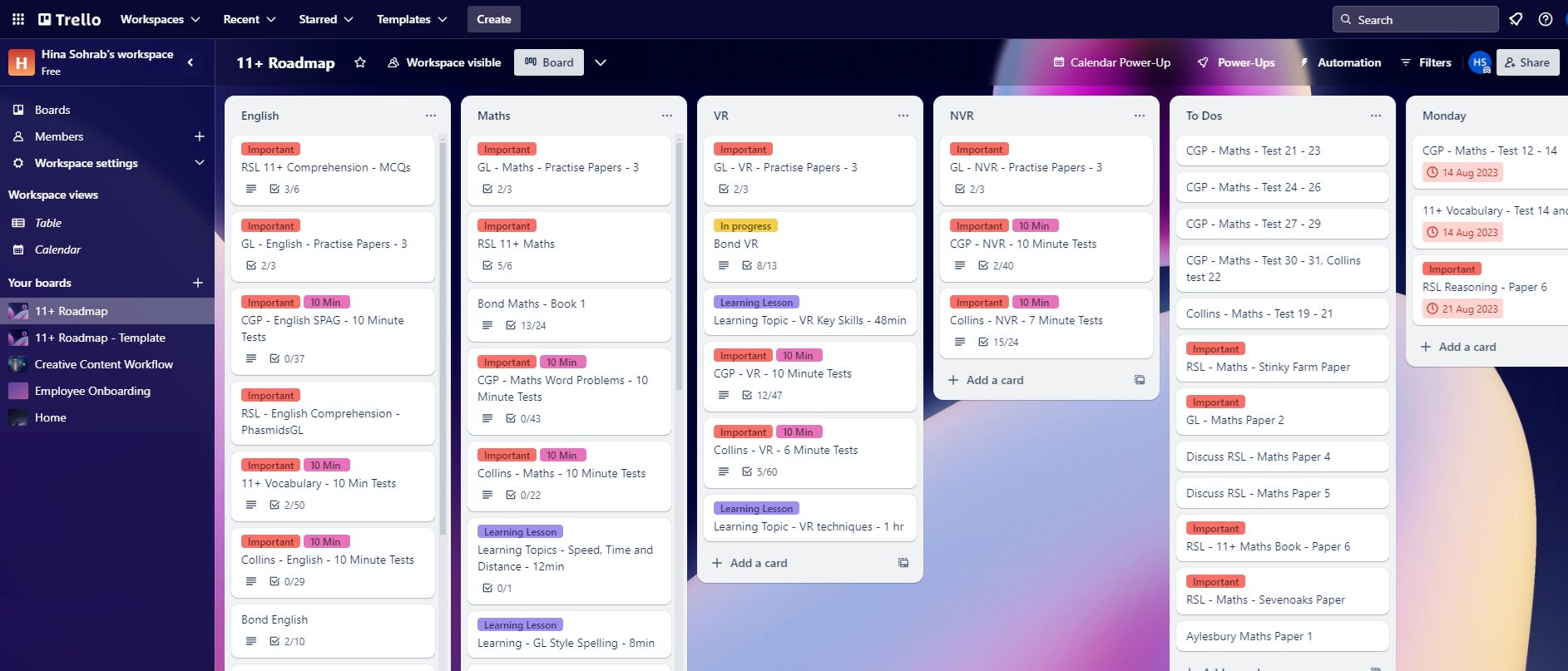 Trello Template